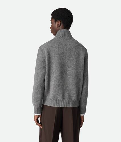 Compact Cashmere Zip Up Jumper