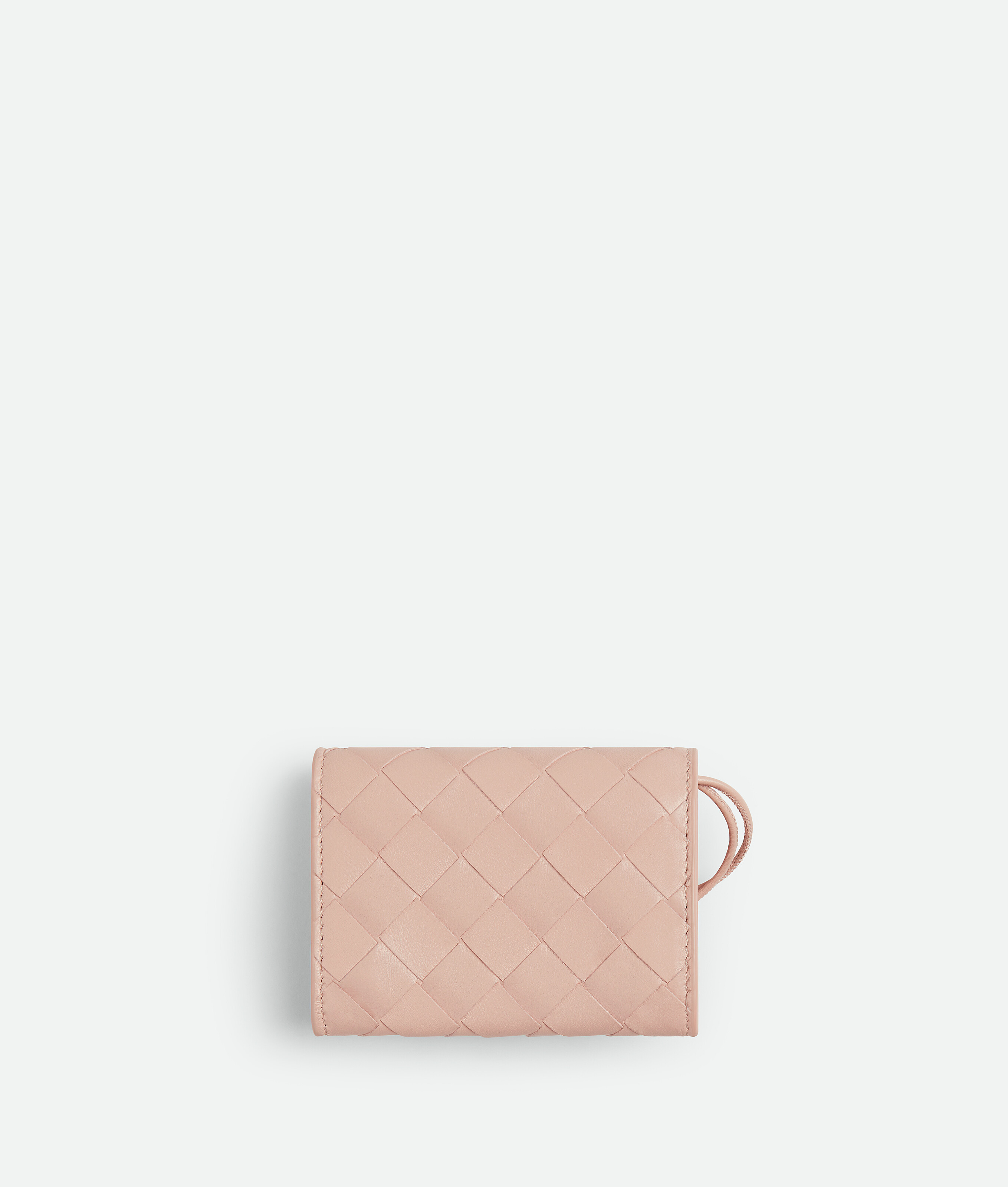 Shop Bottega Veneta Andiamo Envelope Card Case In Pink