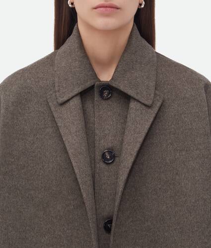 Double Wool Cashmere Short Coat
