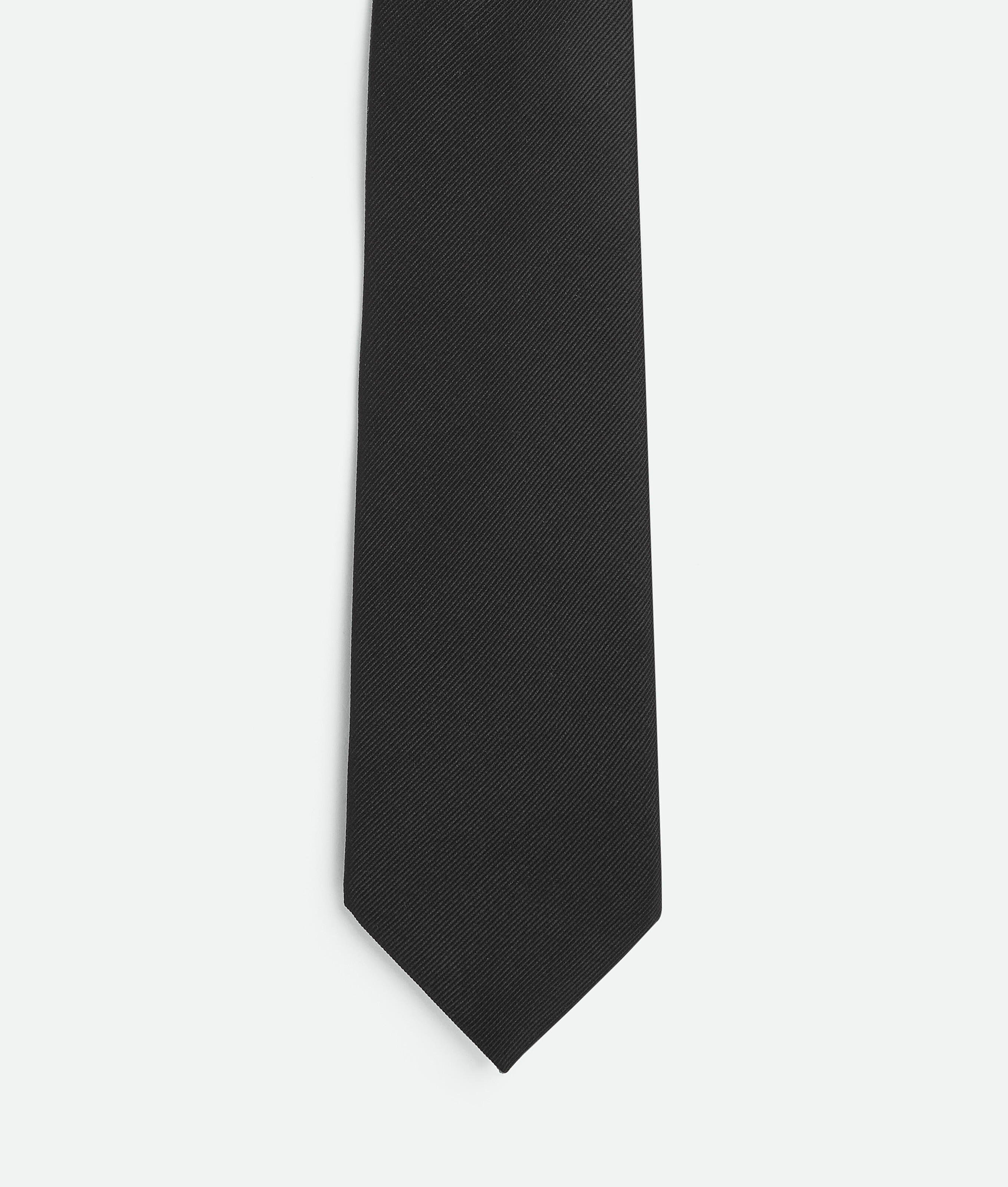 Bottega Veneta Silk Twill Tie In Black