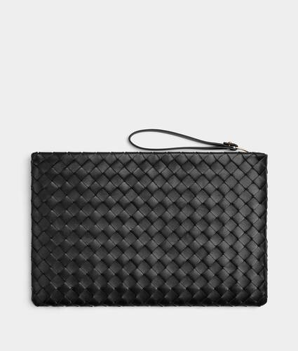 Intrecciato Large Flat Pouch