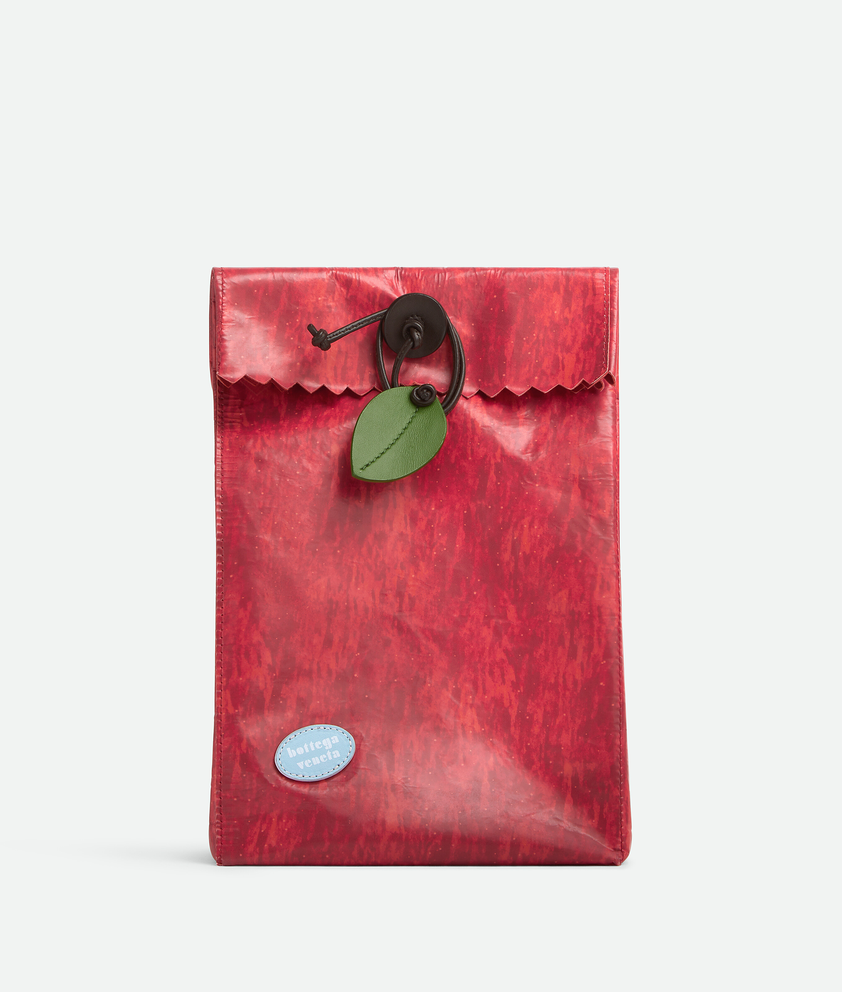 Bottega Veneta Apple Paper Bag - Moiree Red/avocado/fondant - Unisex