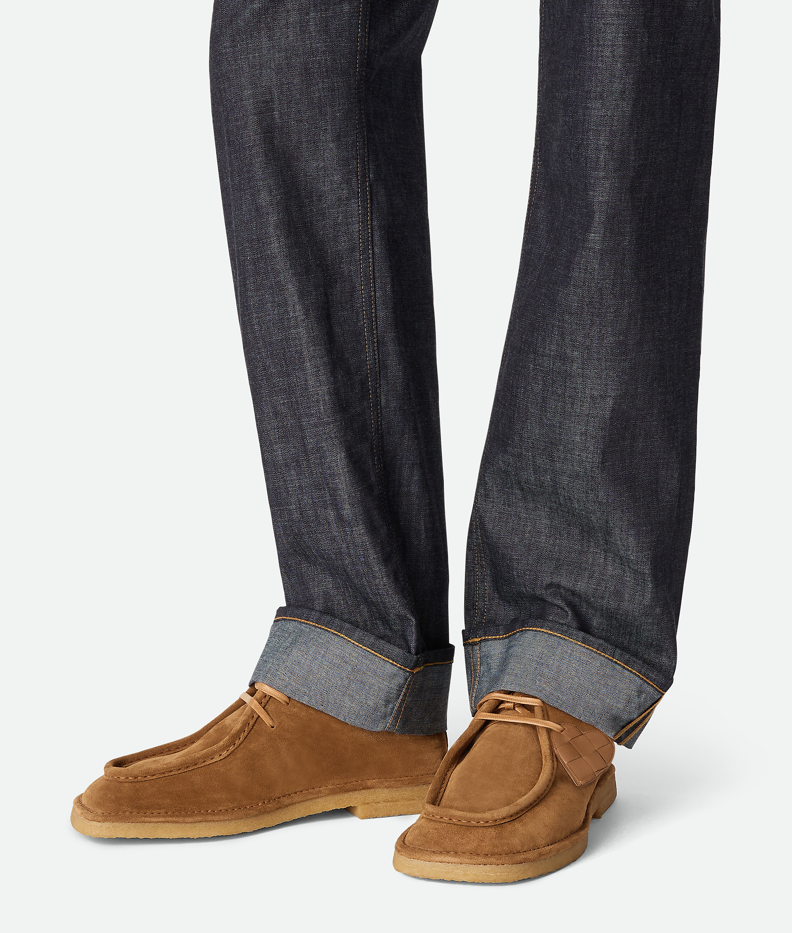 Bottega Veneta Suede Daddy Derby Shoes In Brown