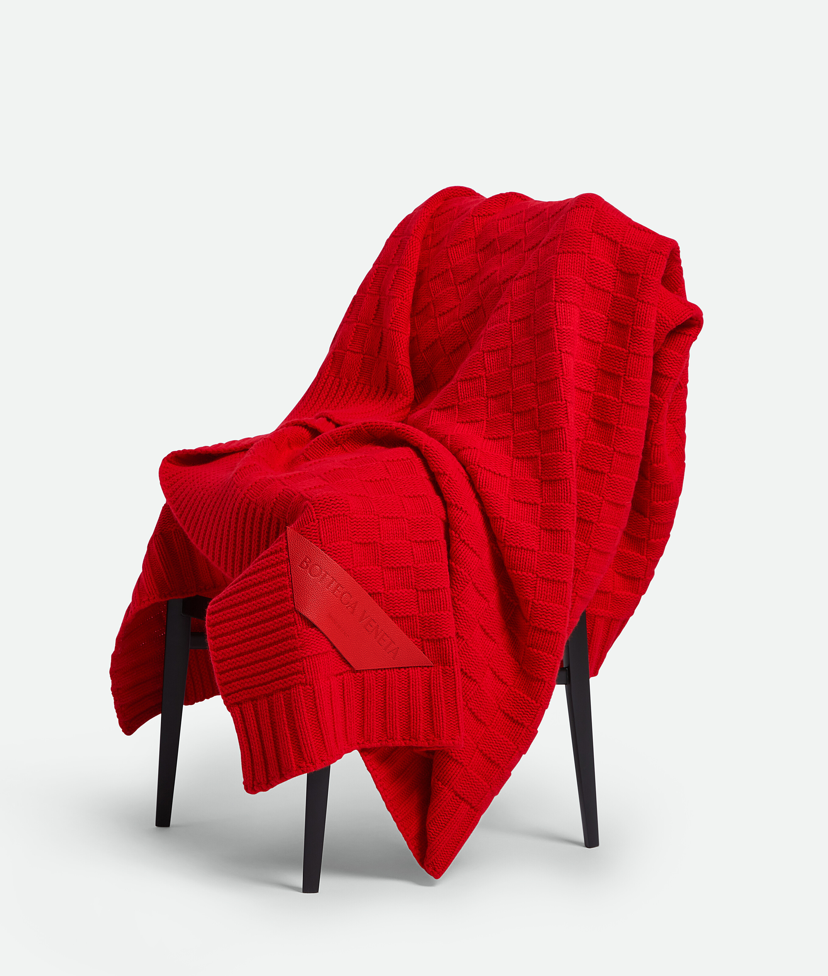 Bottega Veneta Blanket Damier In Red