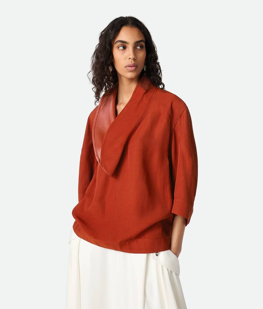 Display a large version of the product image 1 - Viscose And Linen Shirt