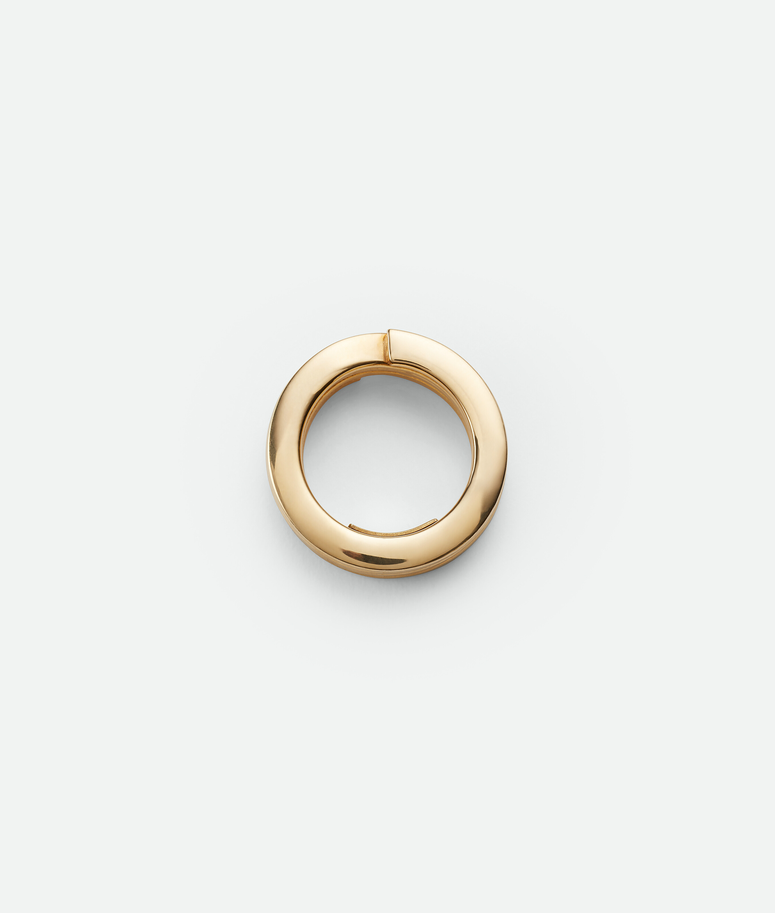 Shop Bottega Veneta Key Chain Ring In Gold