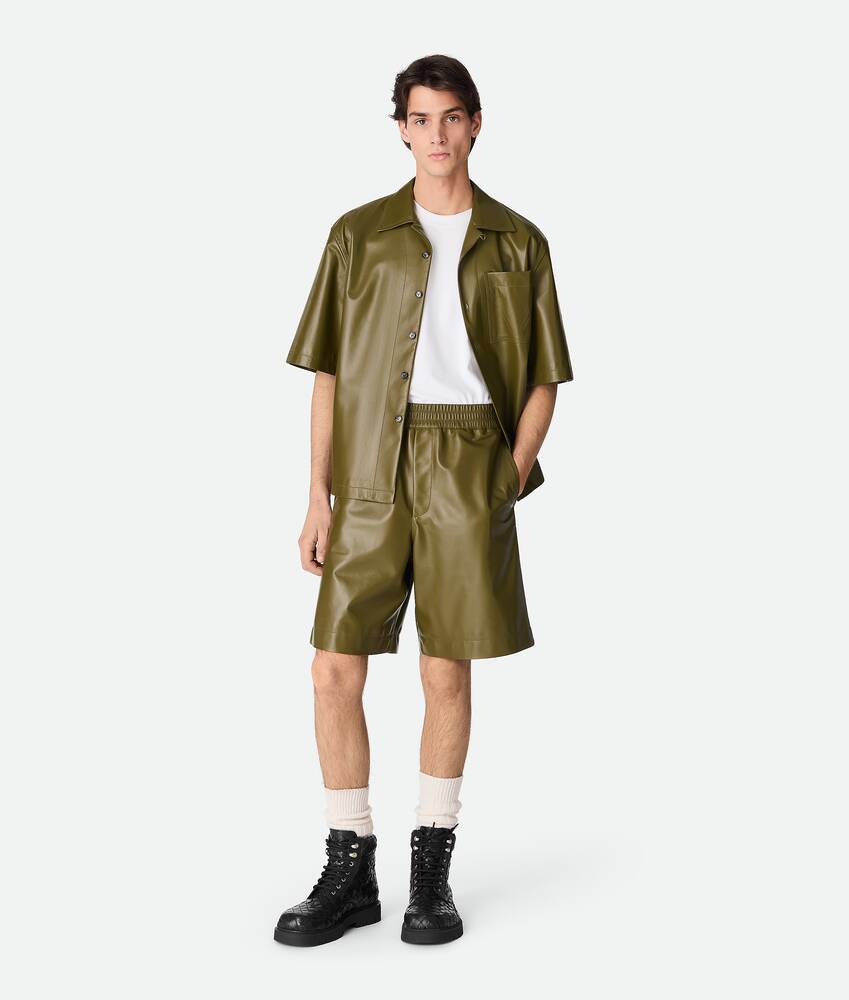 Afficher une grande image du produit 1 - Short en cuir nappa