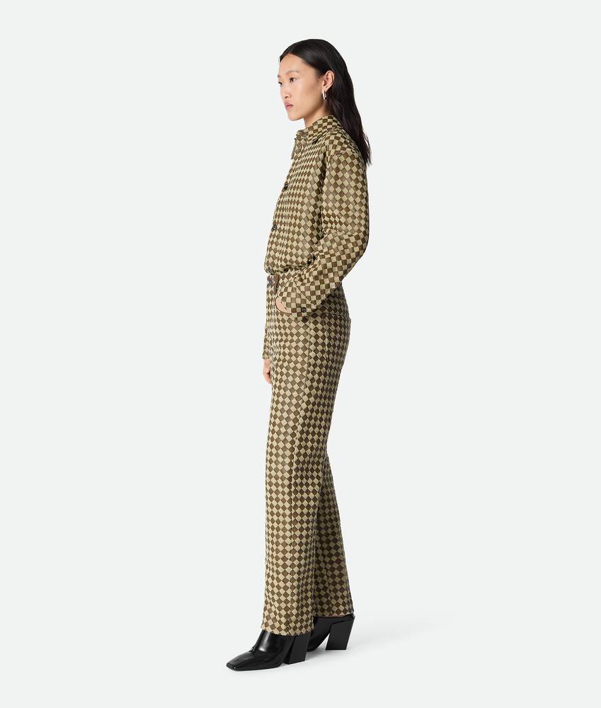 Display a large version of the product image 2 - Intrecciato Leather And Suede Pants