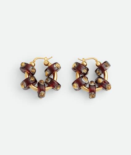 Boucles d'oreilles Slice en verre