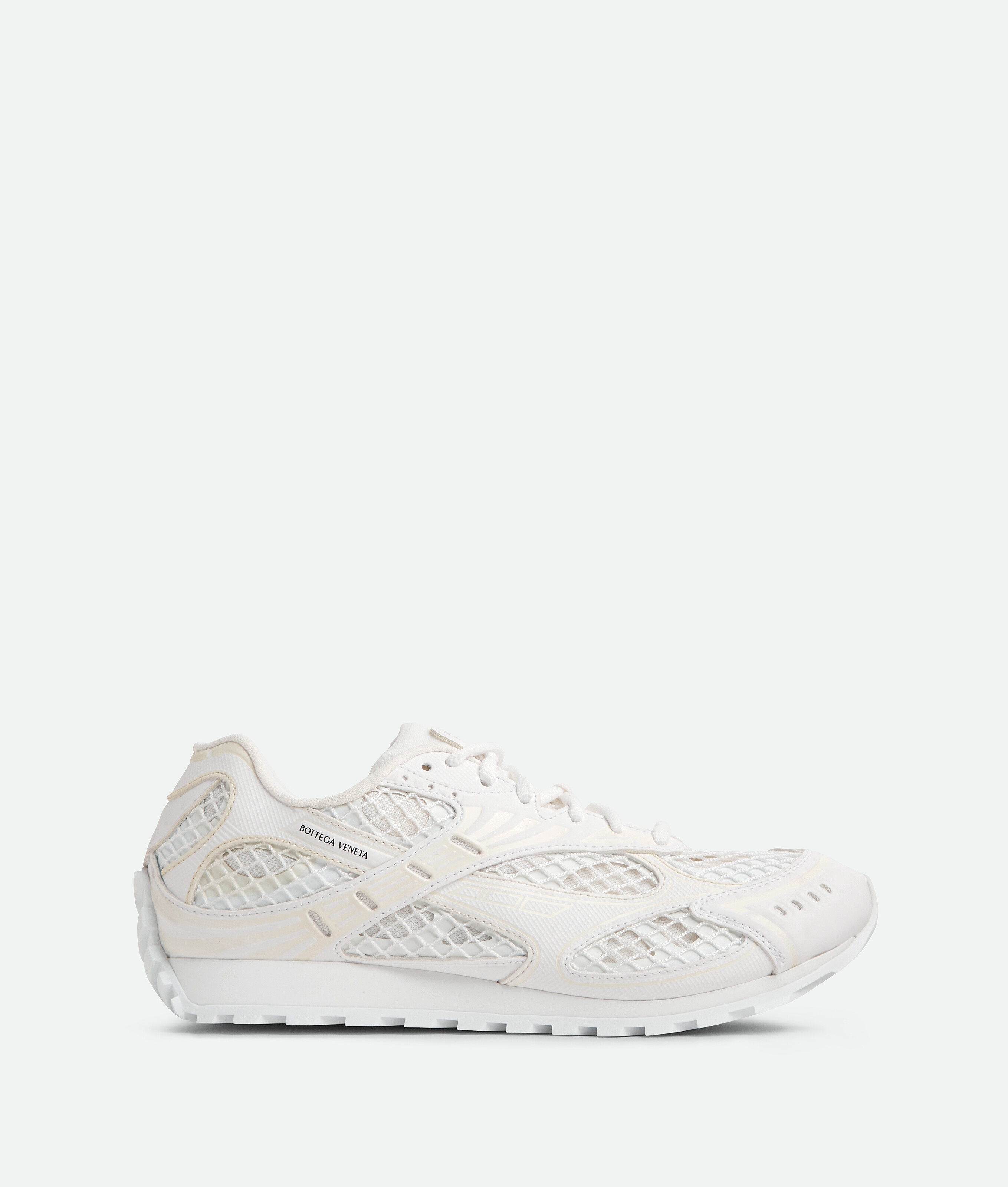 Bottega Veneta Orbit Nylon And Mesh Runner Sneakers In White