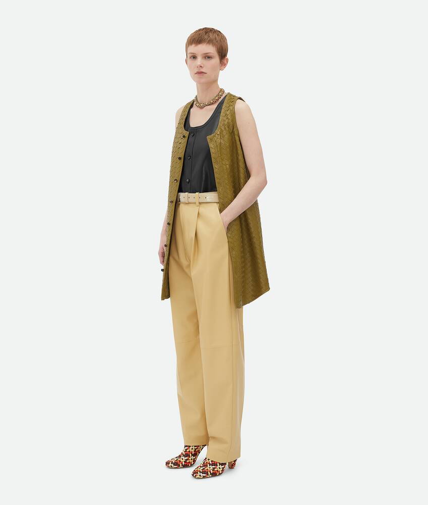 Display a large version of the product image 4 - Leather Wide Leg Trousers