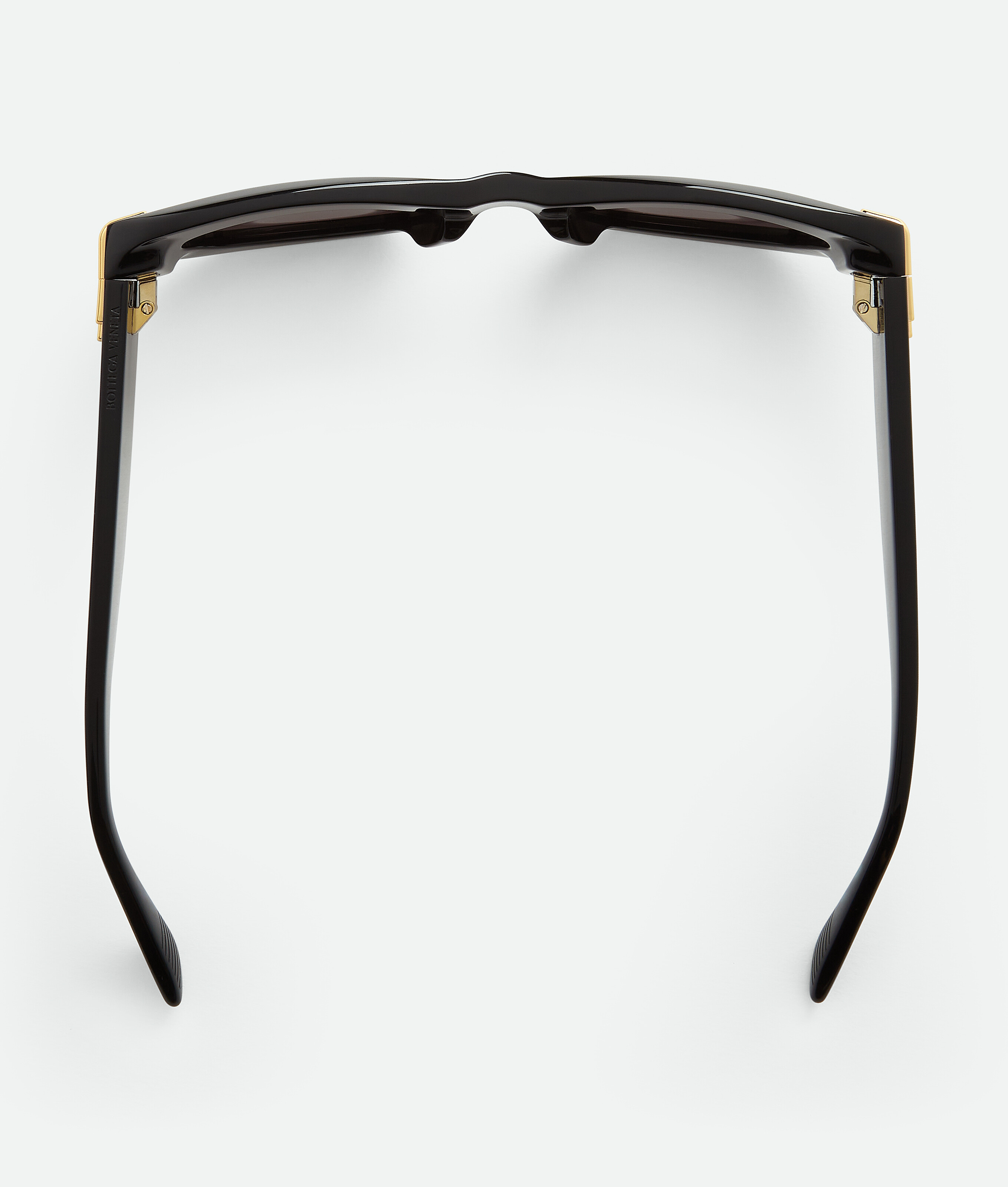 Bottega Veneta Round Acetate Sunglasses In Black/grey