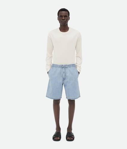 Light Bleached Elasticated Denim
