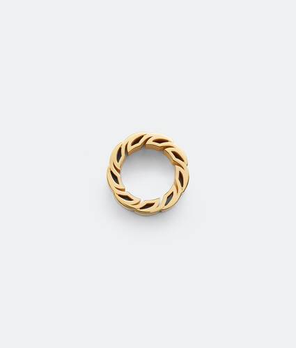 Womens Jewellery Rings Bottega Veneta Chain-detailed Ring in Gold Black 