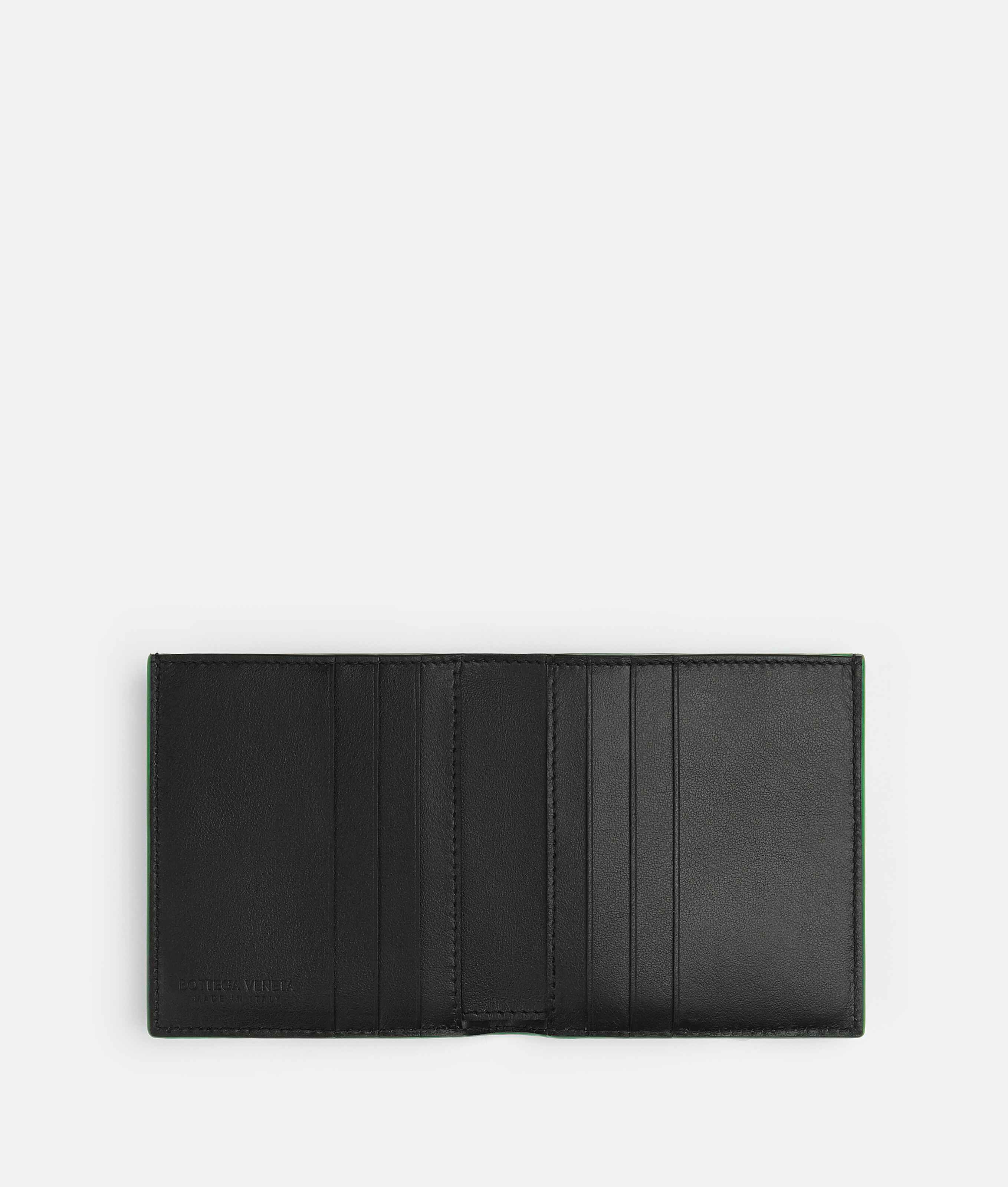 Shop Bottega Veneta Cassette Slim Bi-fold Wallet In Black