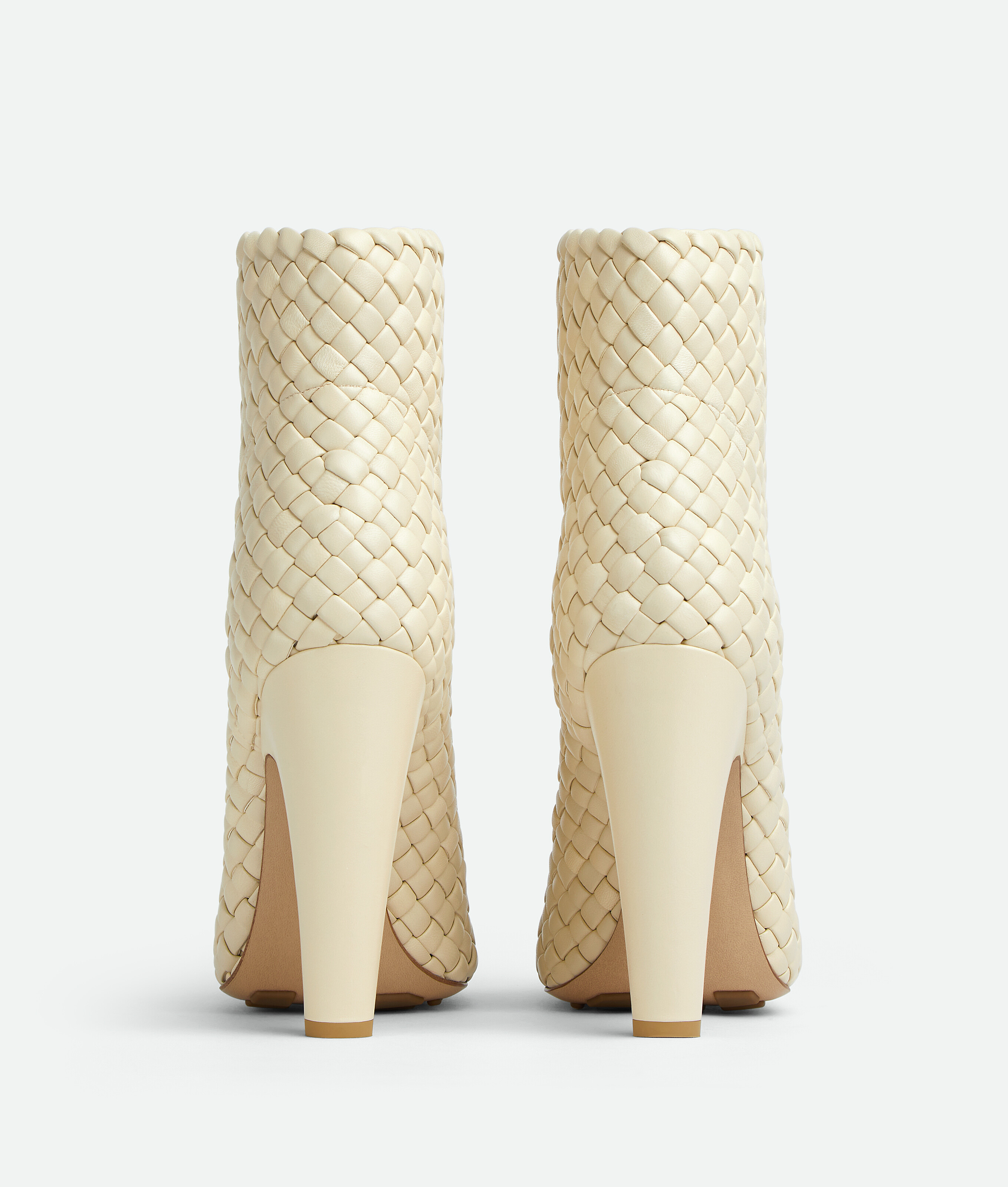 Shop Bottega Veneta Canalazzo Ankle Boot In White