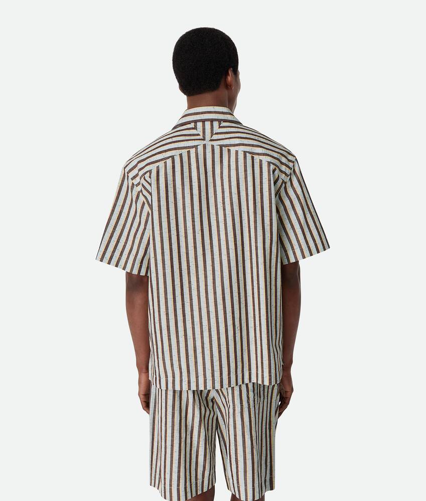 Display a large version of the product image 3 - Stripe Cotton And Linen Shirt