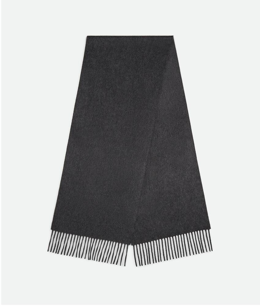 Display a large version of the product image 2 - Cashmere Scarf With Leather Patch