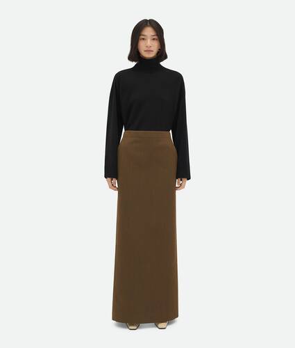 Soft Wool Twill Skirt