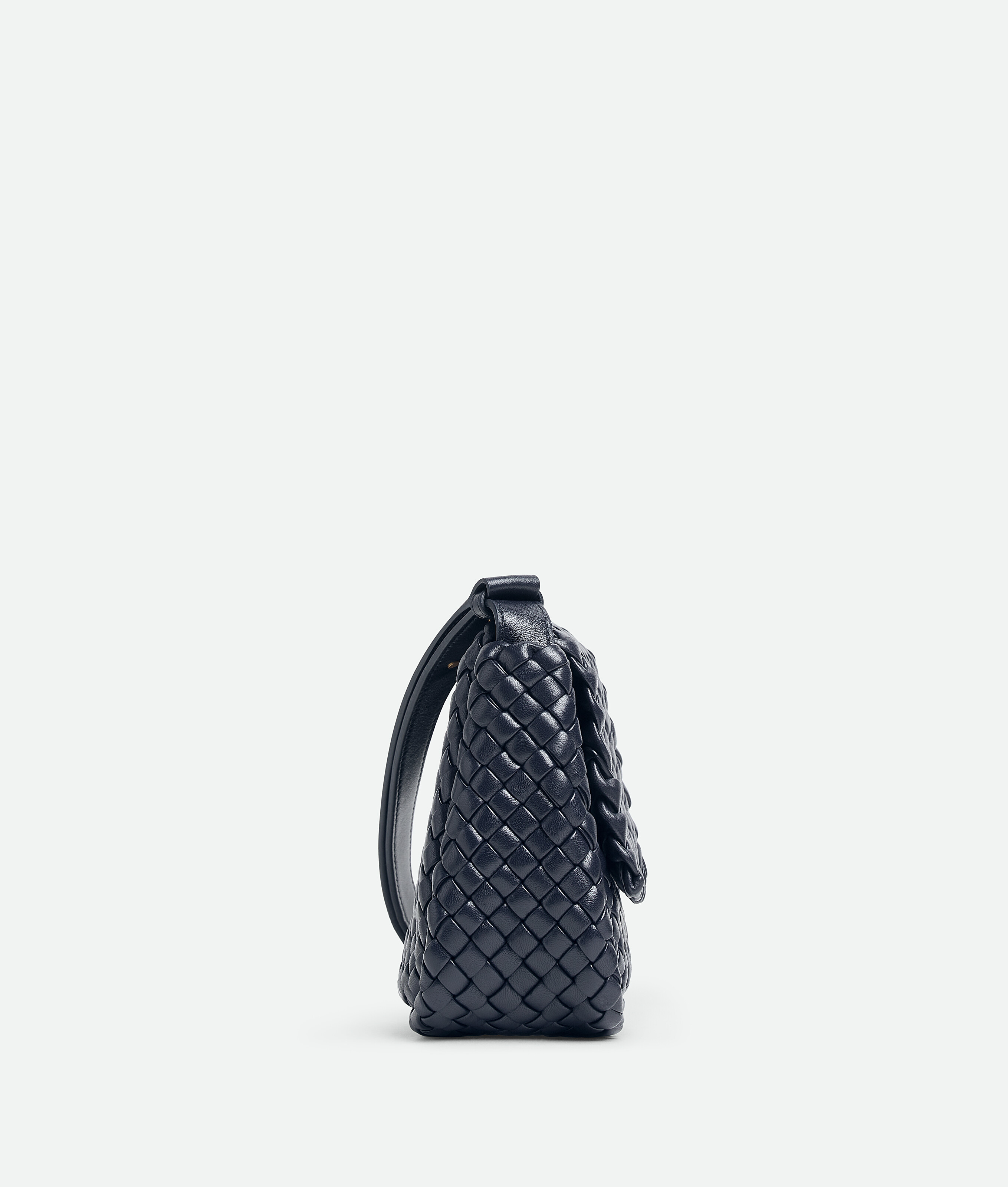 Shop Bottega Veneta Mini Cobble Shoulder Bag In Blue