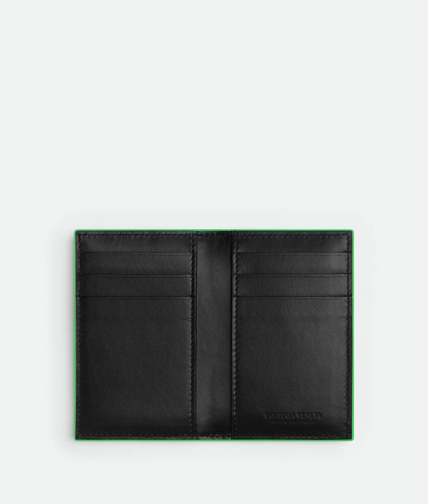 Bottega Veneta® Men's Cassette Flap Card Case in Black / Parakeet. Shop ...