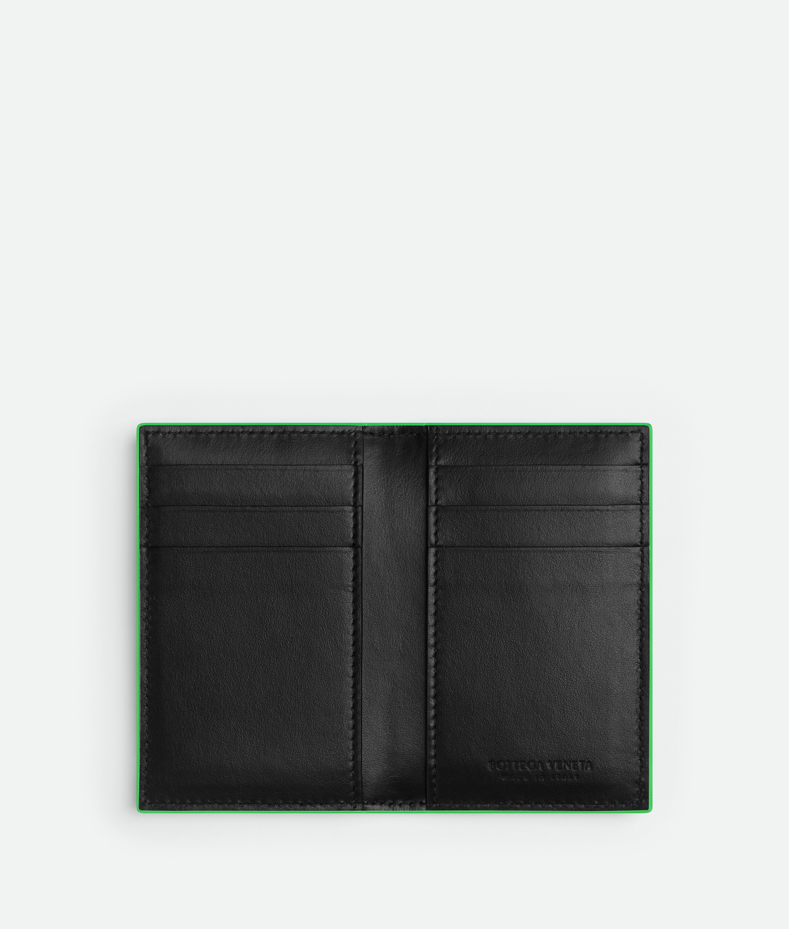 Shop Bottega Veneta Cassette Flap Card Case In Black
