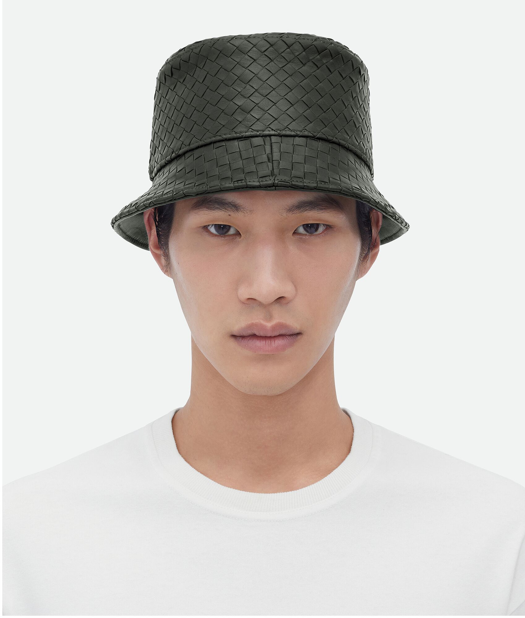 Bottega Veneta Men Bottega Veneta Brown Woven Wool Hat Man main image 0