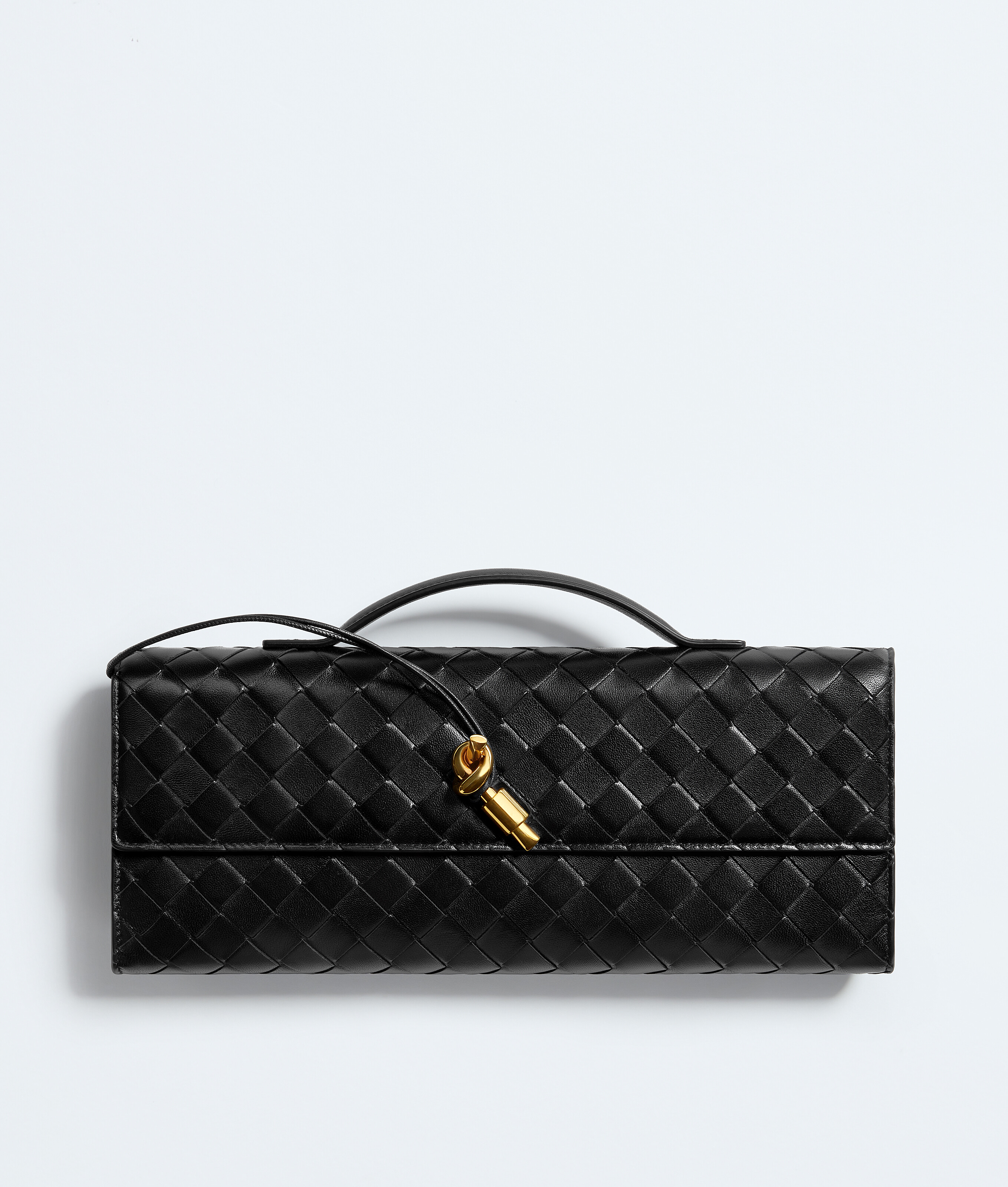 Bottega Veneta Women Black Andiamo Clutch, Onesize Luxury Clutches For Women Darveys