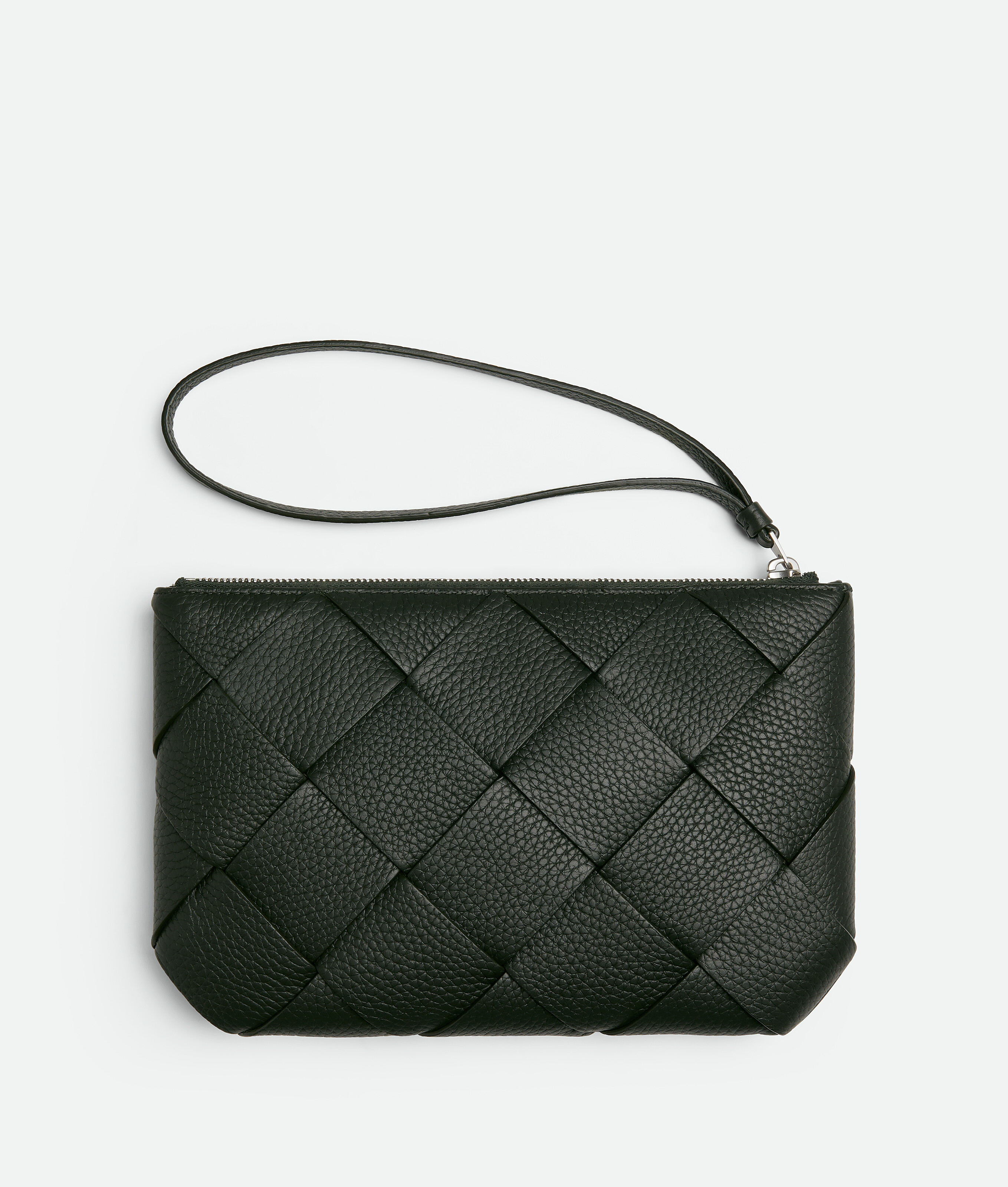 Bottega Veneta Mittelgrosse Diago Pouch In Dark Green