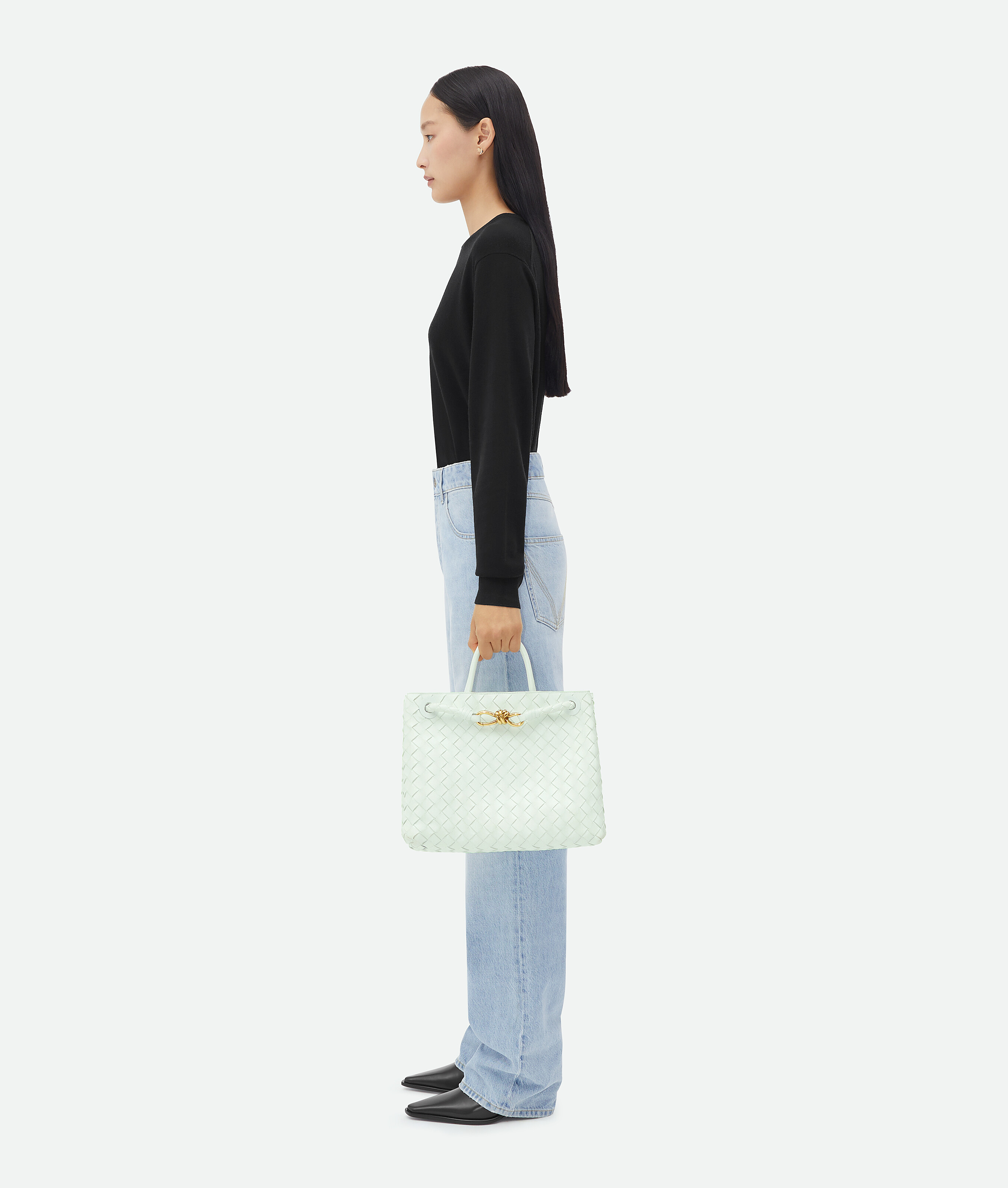 Women's Medium Andiamo in Glacier Bottega Veneta United States EN - Image 6