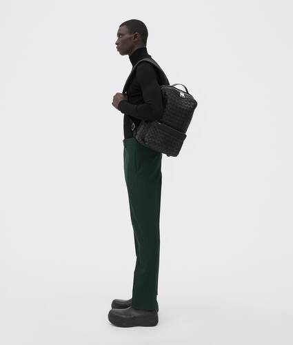 Bottega Veneta Arco Backpack - Black - Man - Calfskin
