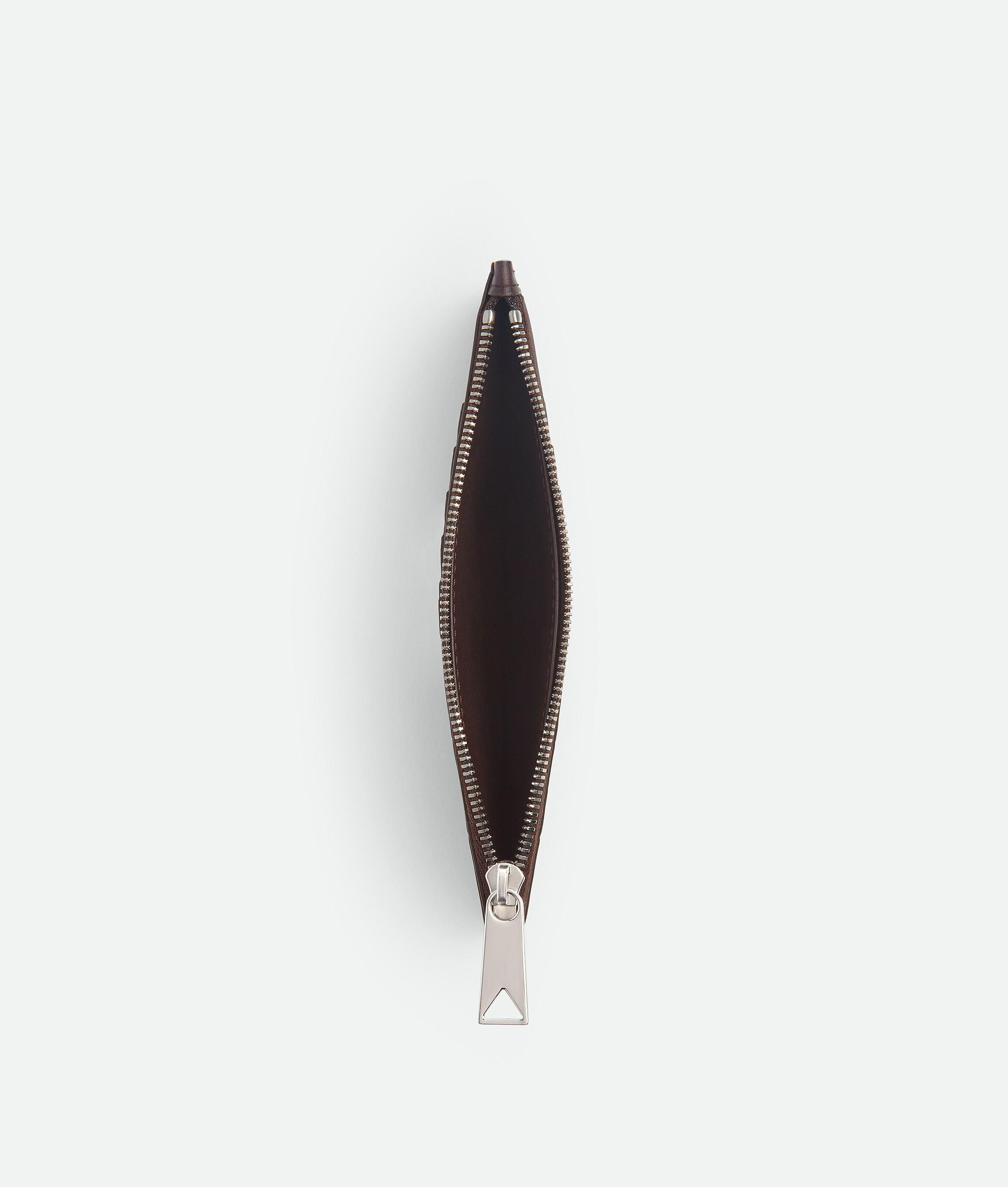 Bottega Veneta Intrecciato Long Zipped Card Case In Brown