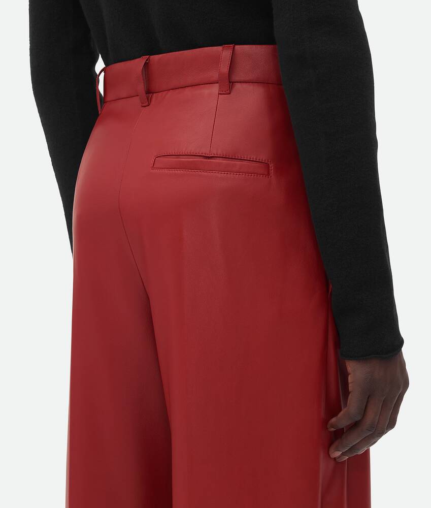 Display a large version of the product image 5 - Leather Wide Leg Trousers