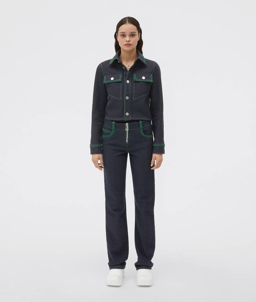 Bottega Veneta ボッテガ19PF ミリタリーシャツ 39 ネイビー シャツ