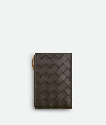 Intrecciato Diagonal Medium Bi-Fold Wallet