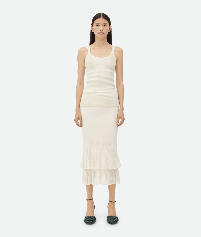 Display a large version of the product image 4 - Two-In-One Light Cotton Midi Skirt