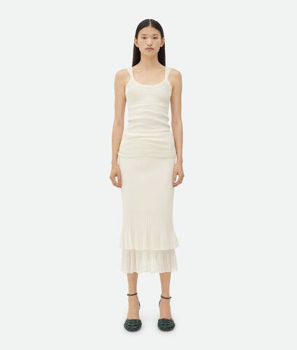Two-In-One Light Cotton Midi Skirt