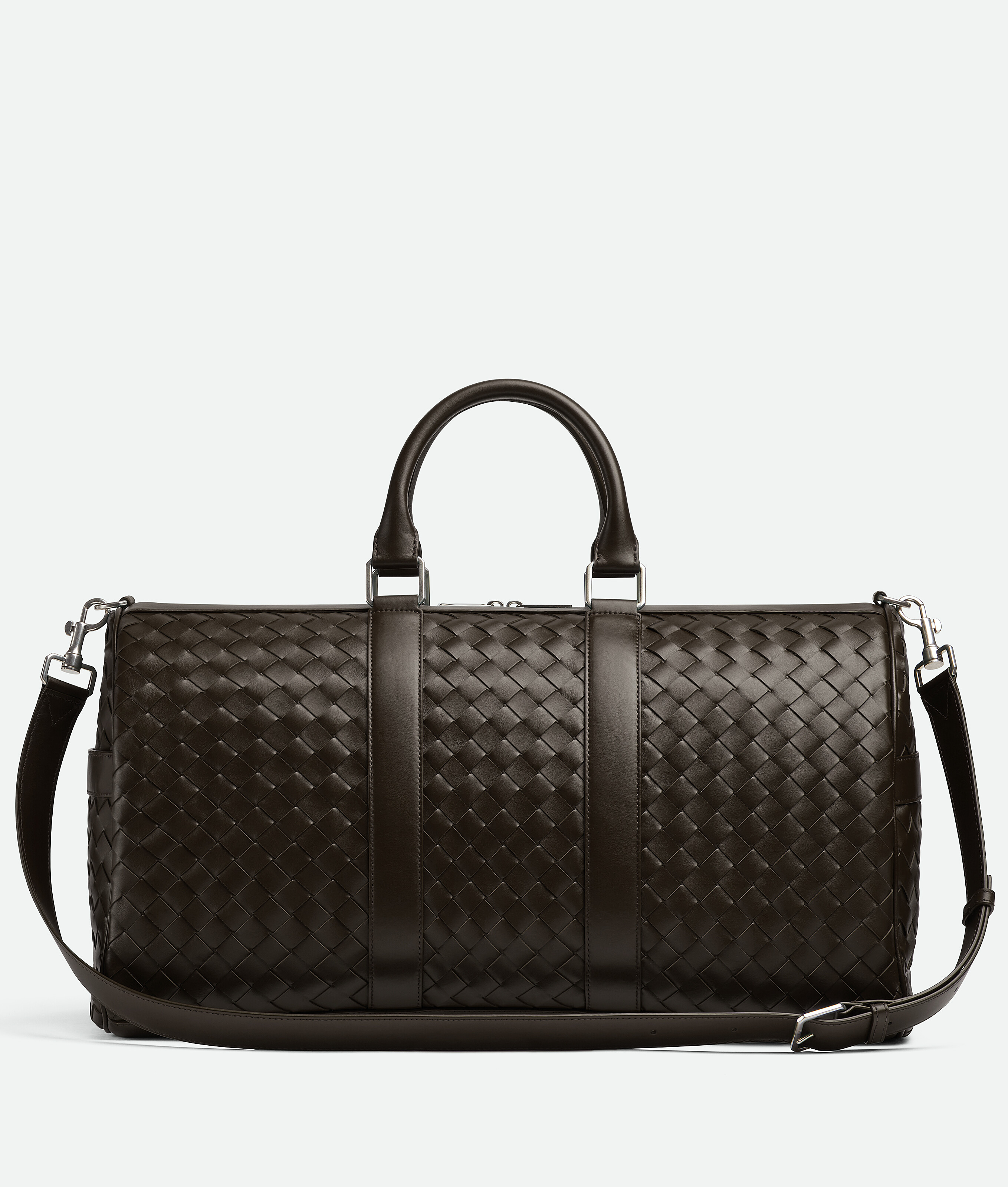 Shop Bottega Veneta Medium Intrecciato Duffle In Fondant