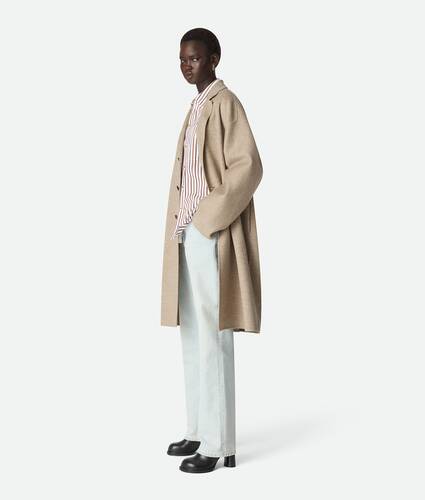 Manteau en laine et cachemire
