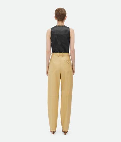 Leather Wide Leg Trousers