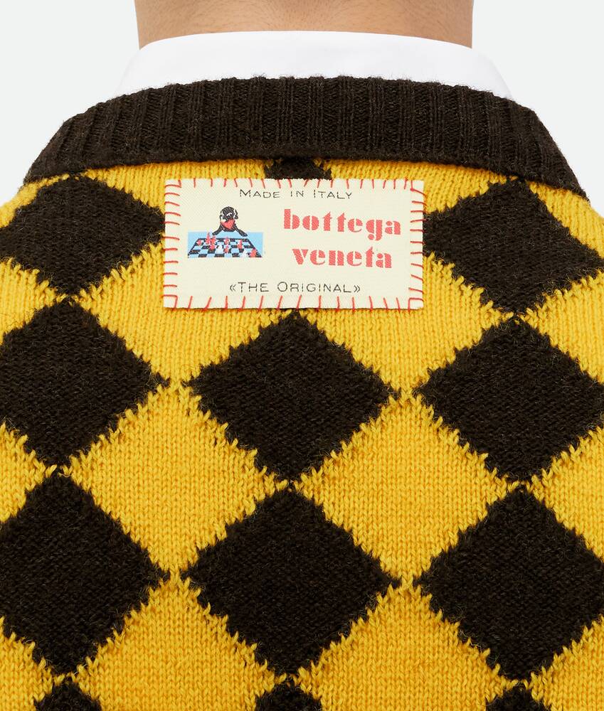 Display a large version of the product image 4 - Argyle Intarsia Wool Jumper