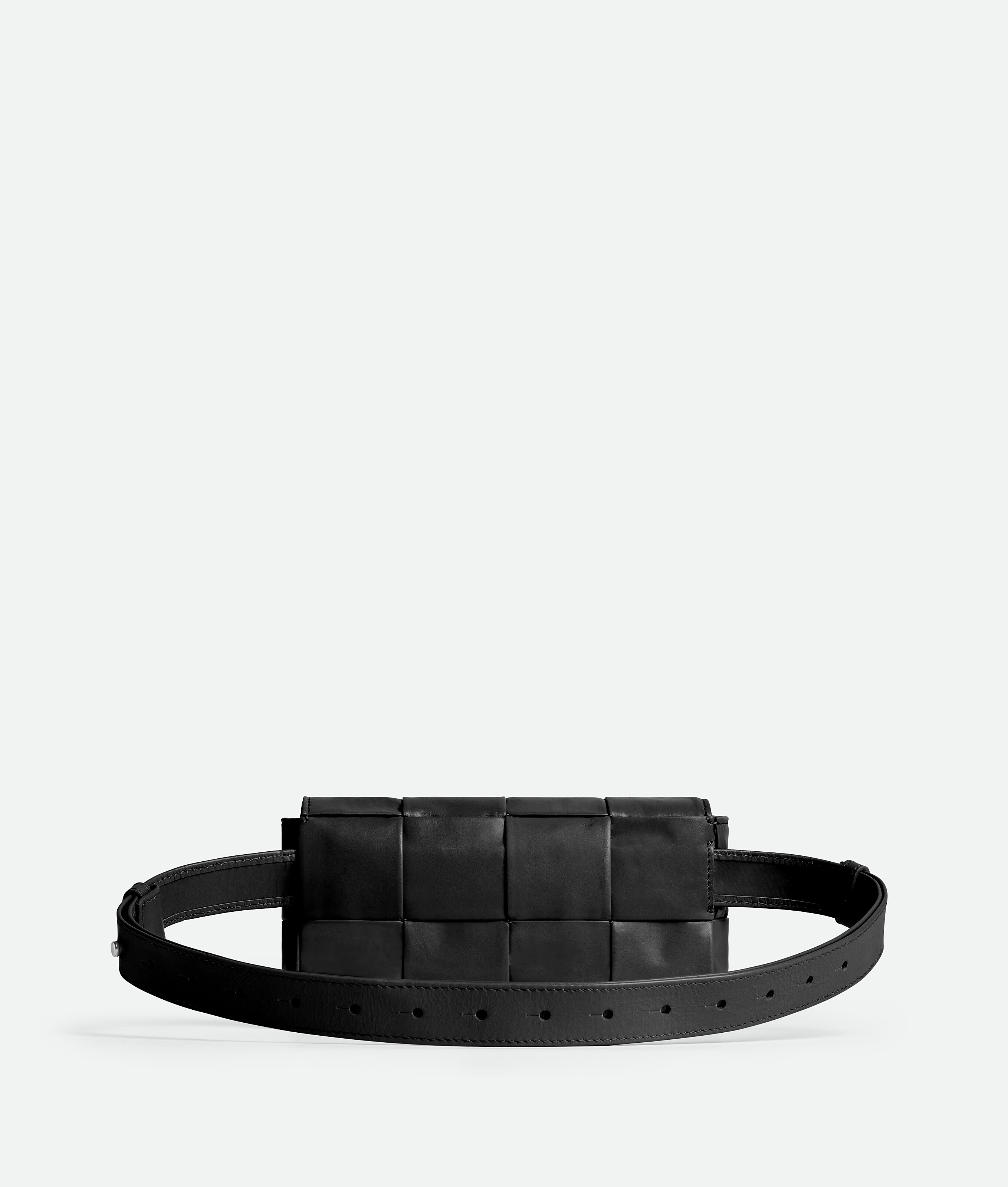 Shop Bottega Veneta Cassette Belt Bag In Noir
