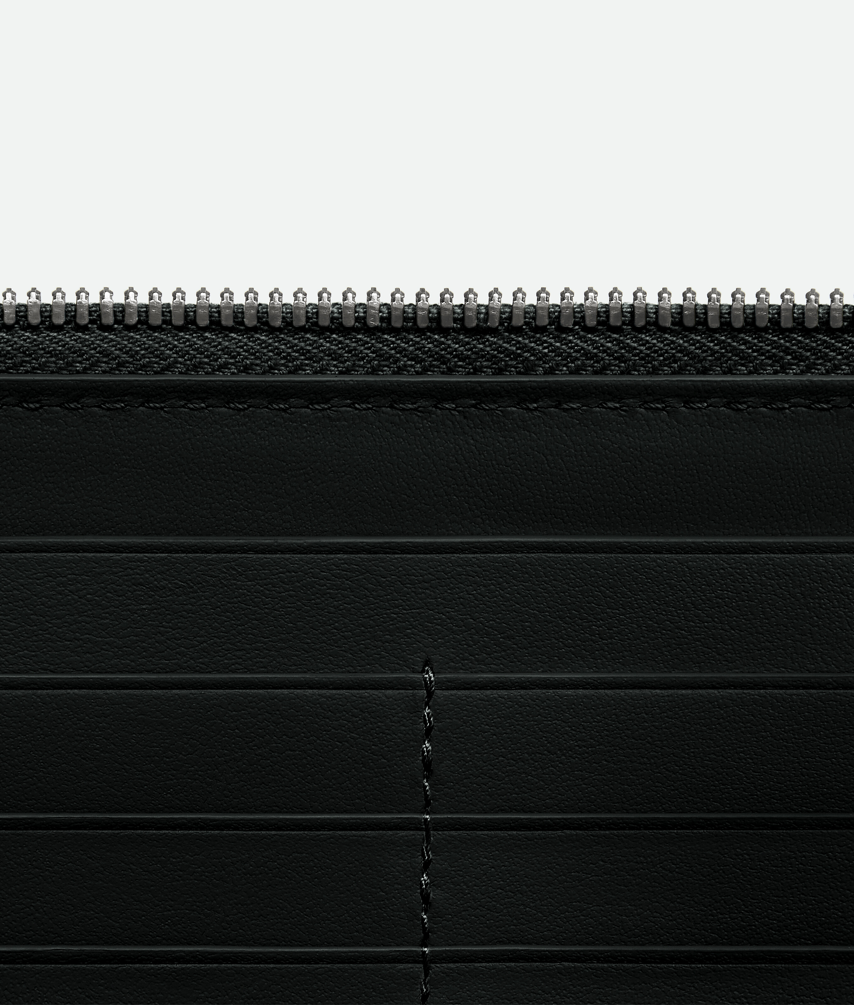 Bottega Veneta Intracciato Piccolo Woven Wrap-around Zipper Wallet In Black