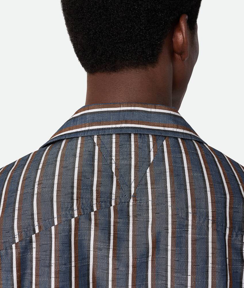 Display a large version of the product image 5 - Stripe Cotton And Linen Shirt
