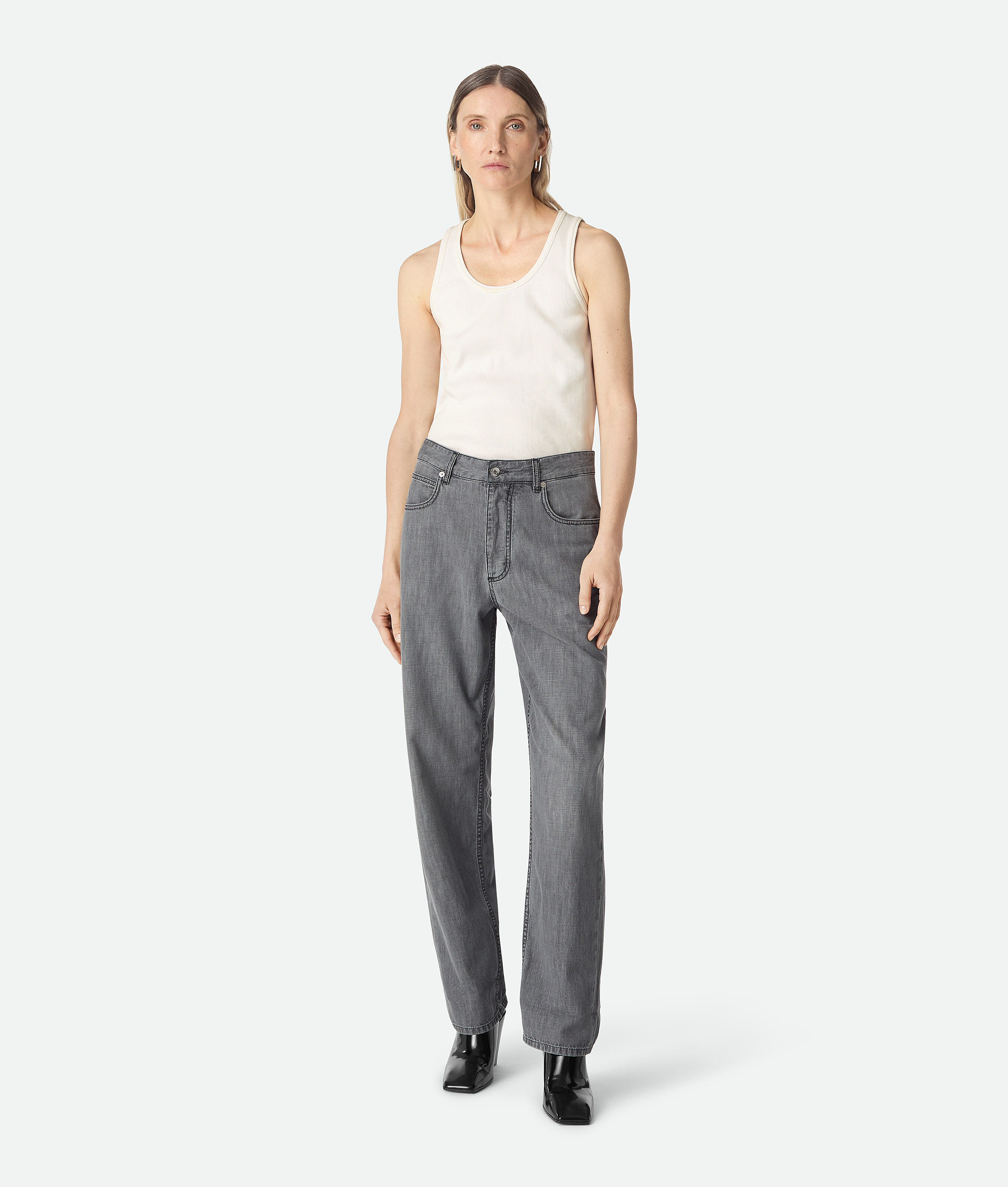Bottega Veneta Black Denim Jeans - Black - Woman - 34 - Cotton
