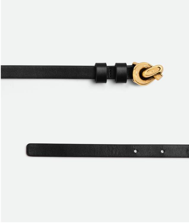 Bottega Veneta® Women's Small Knot Belt in Black. Shop online now.