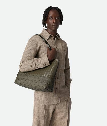 Small Intrecciato Zipped Tote