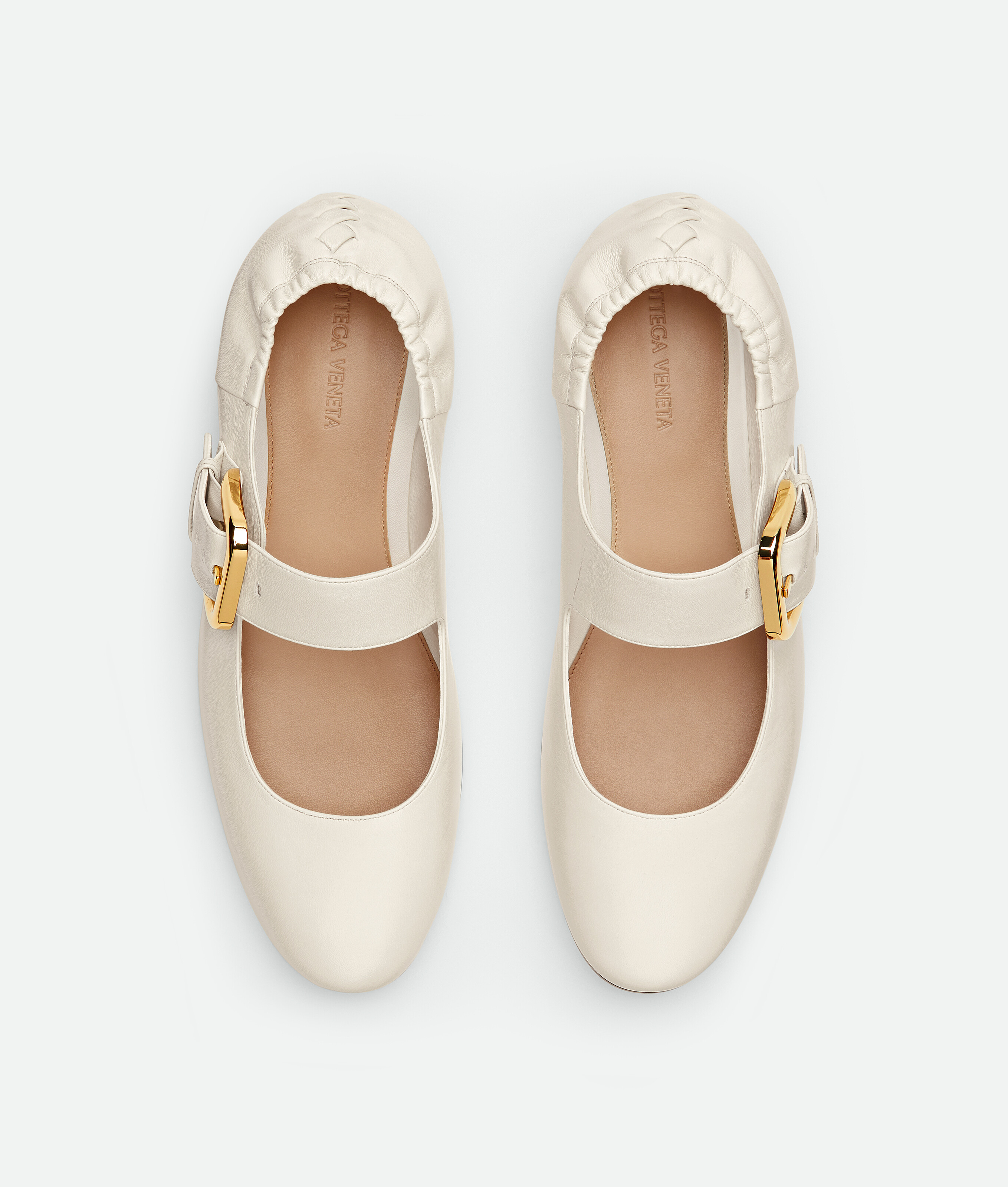 Bottega Veneta Astaire Mary-jane Ballerina In White