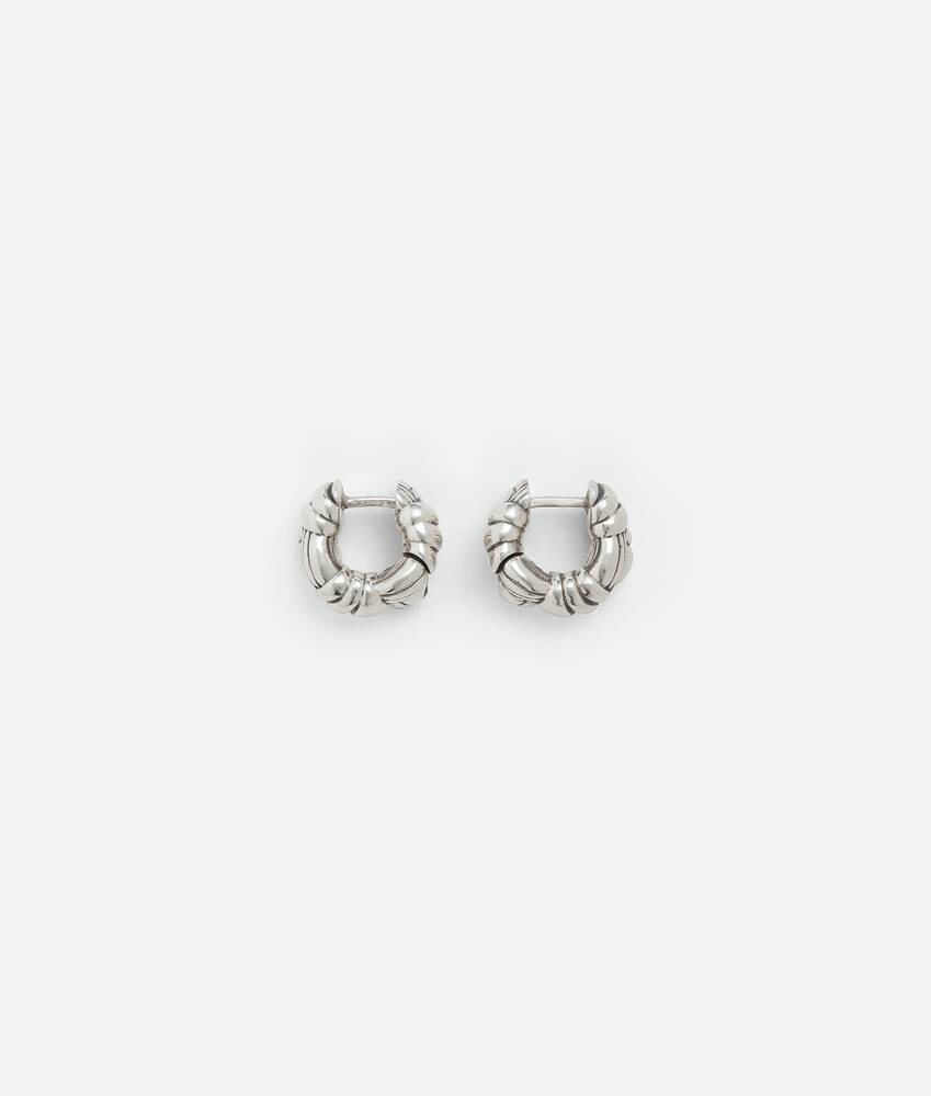 Display a large version of the product image 1 - Pleat Mini Hoop Earrings