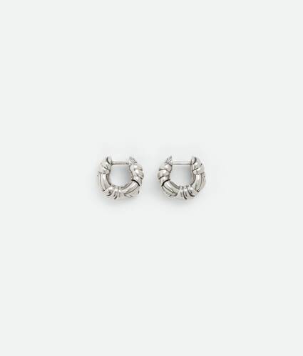 Display a large version of the product image 1 - Pleat Mini Hoop Earrings